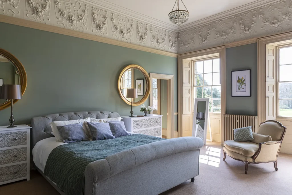 bedroom with balcony door