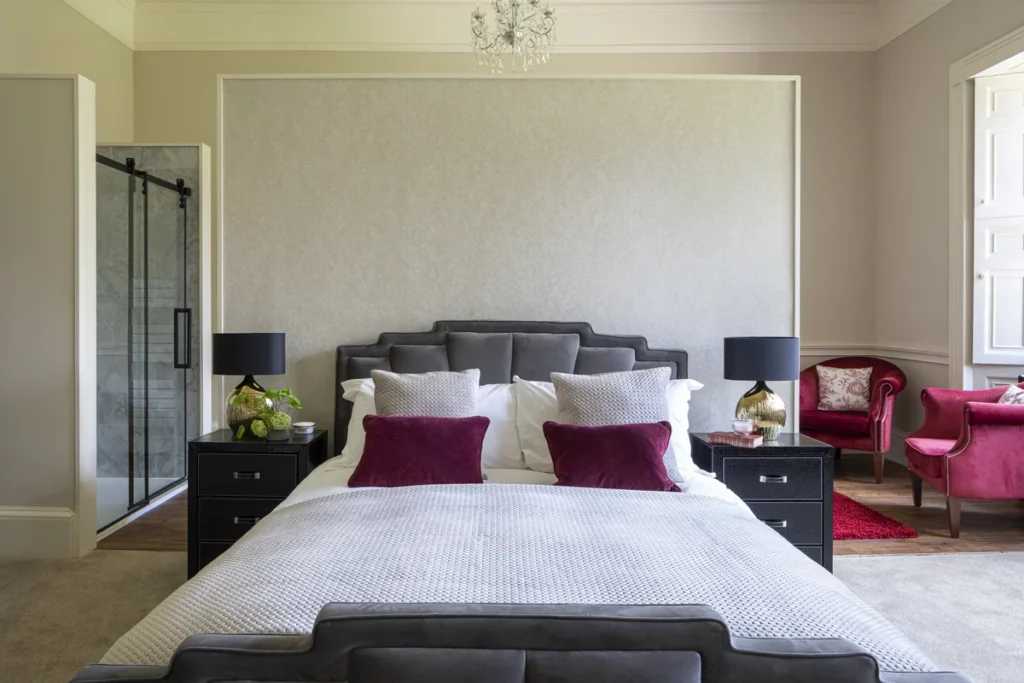 large vintage double bed