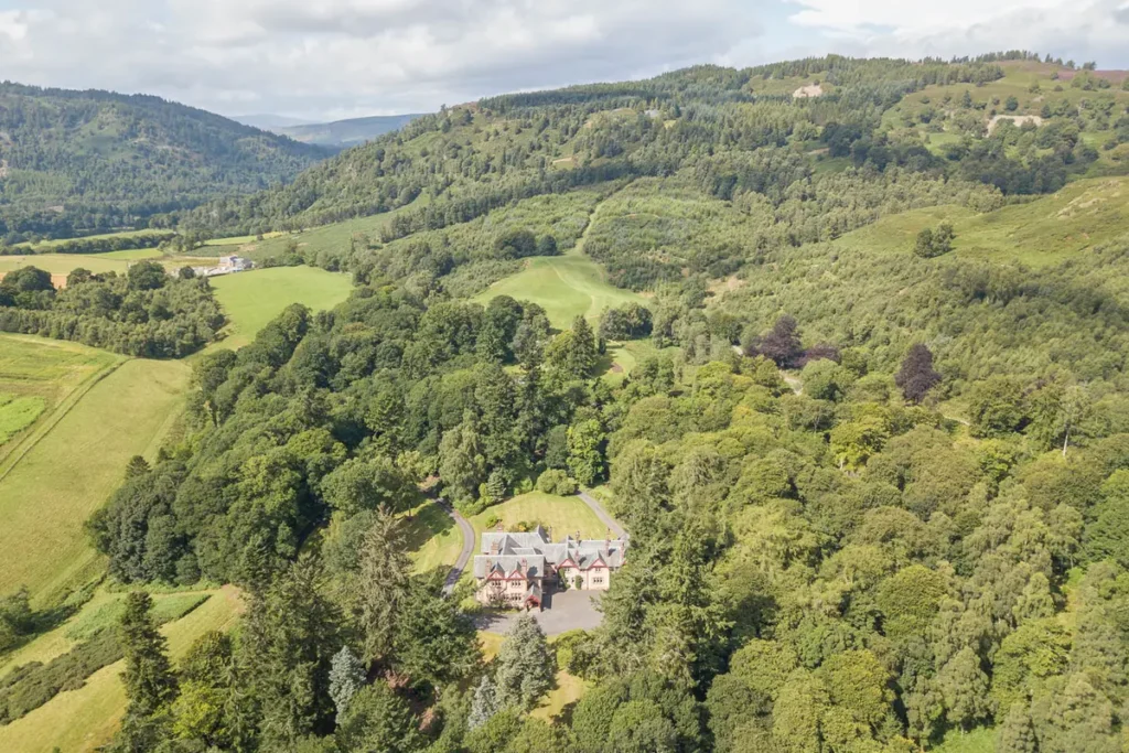dungarthill house drone external shot