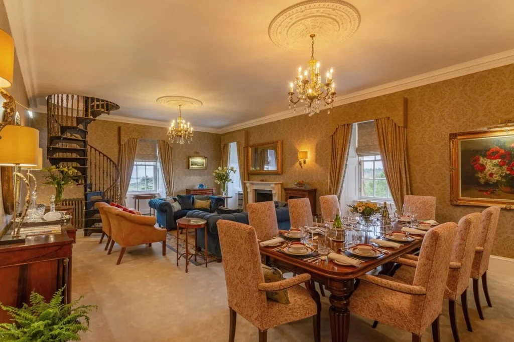 glenapp castle the endeavour private dining room and lounge