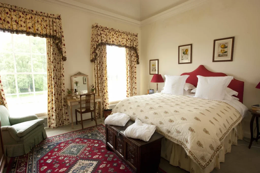 gordon castle bedroom with large windows