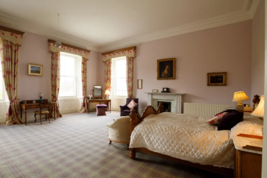 temple house single bed bedroom