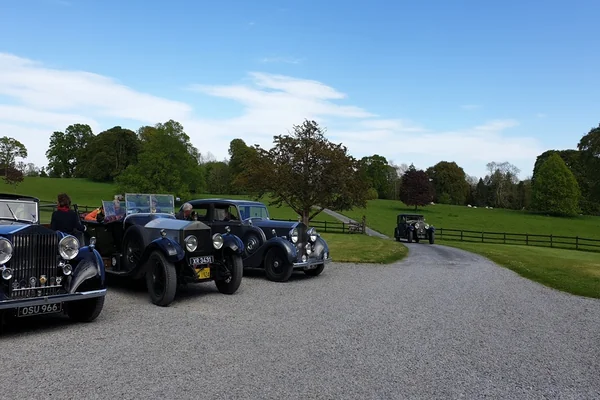 temple house with vintage cars